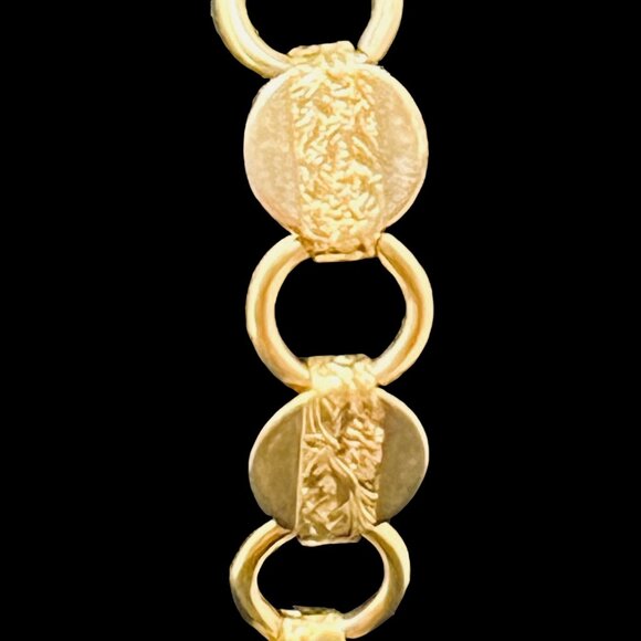 Sarah Coventry Gold Tone Round Link Bracelet (4677 -1 -2) - Picture 3 of 8